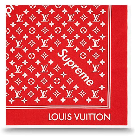 supreme louis vuitton bandana price